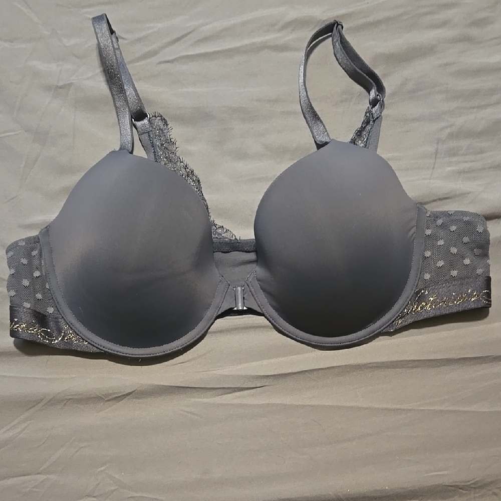 Gray Underwire Bra Lightly Lined 38B